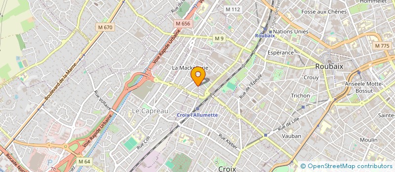 localisation de l'entreprise 953 625 886   CROIX