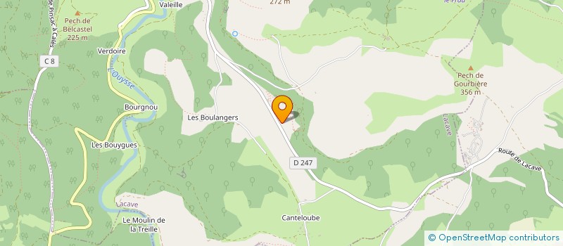 localisation de l'entreprise 953 703 121 à LACAVE