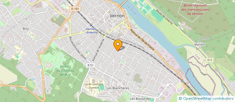 localisation de l'entreprise 953 950 318   VERNON