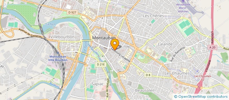 localisation de l'entreprise 96 FAUBOURG  MONTAUBAN