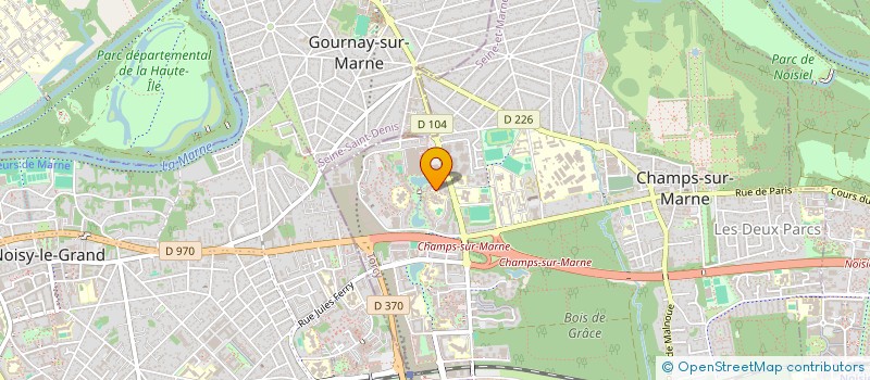 localisation de l'entreprise 97 CONNEXION METROPOLE à CHAMPS-SUR-MARNE