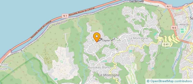 localisation de l'entreprise 974 ELECTRICITE à SAINT-DENIS