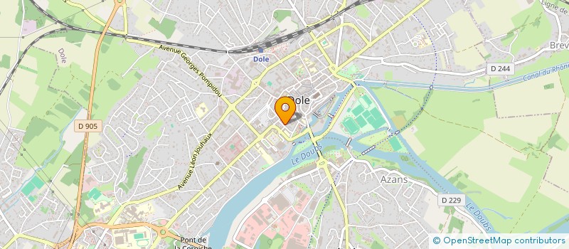 localisation de l'entreprise 977 465 111  à DOLE