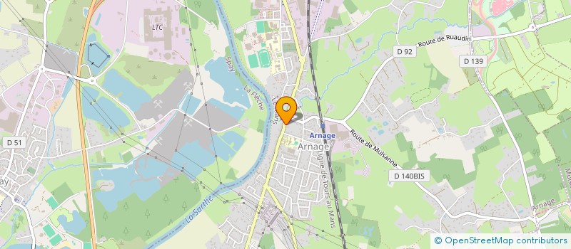 localisation de l'entreprise 977 756 873 à ARNAGE
