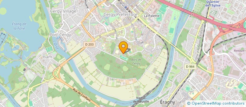 localisation de l'entreprise 977 914 829   CERGY