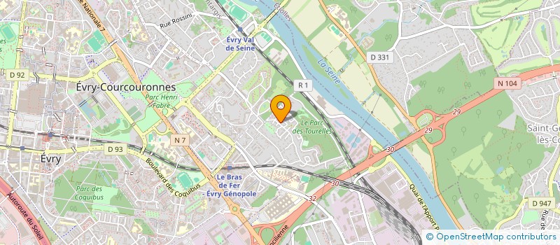 localisation de l'entreprise 977 990 597   EVRY-COURCOURONNES