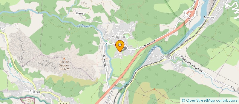 localisation de l'entreprise 978 253 383 à ARIGNAC