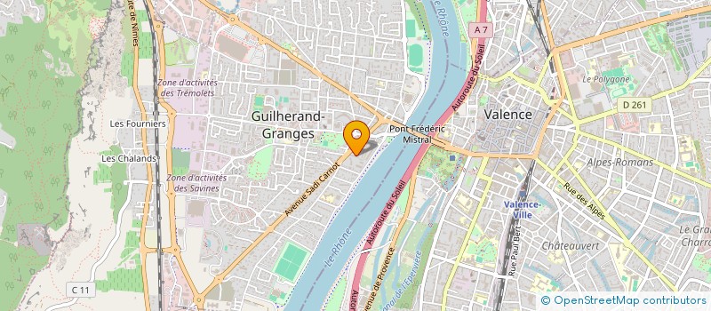 localisation de l'entreprise 978 384 972   GUILHERAND-GRANGES