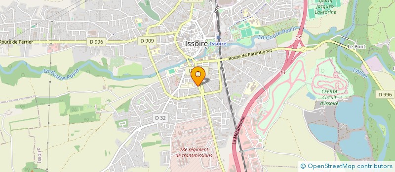 localisation de l'entreprise 978 868 677   ISSOIRE