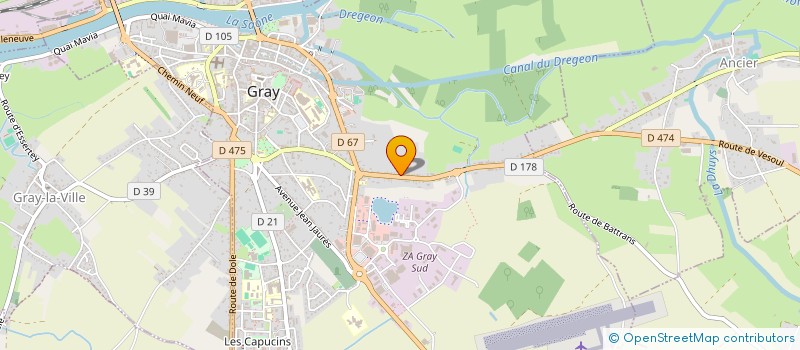 localisation de l'entreprise 979 736 683   GRAY