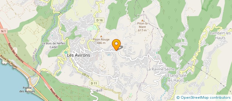 localisation de l'entreprise 97CORP  LES AVIRONS