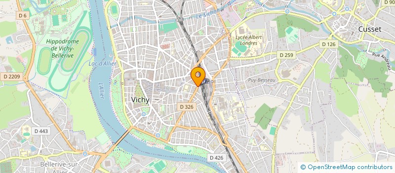 localisation de l'entreprise 98 AVENUE  VICHY