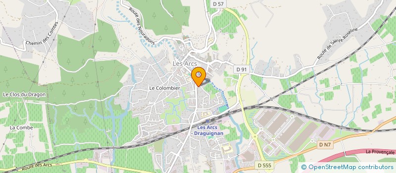 localisation de l'entreprise 980 129 548   LES ARCS