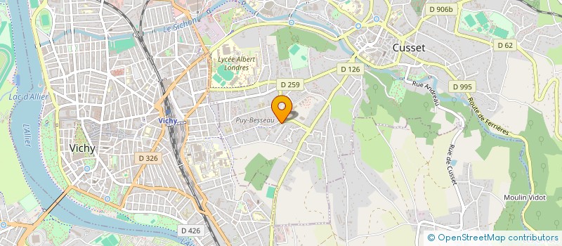 localisation de l'entreprise 980 134 324 à CUSSET