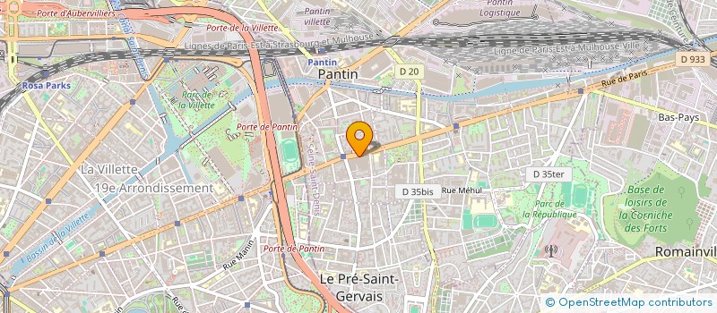 localisation de l'entreprise 980 372 080   PANTIN