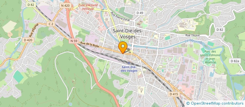 localisation de l'entreprise 980 449 888   SAINT-DIE-DES-VOSGES