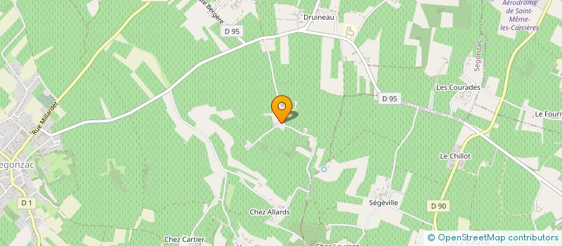 localisation de l'entreprise 981 125 859   SEGONZAC