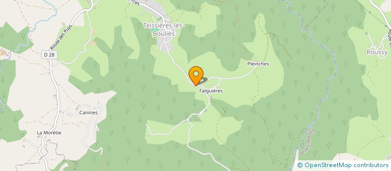 localisation de l'entreprise 981 812 068 à TEISSIERES-LES-BOULIES