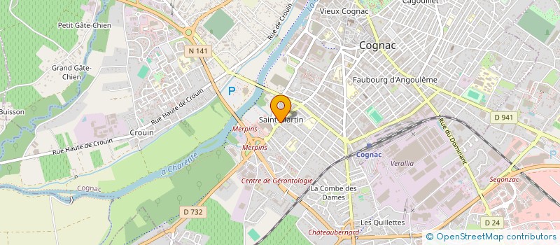 localisation de l'entreprise 981 831 845 à COGNAC