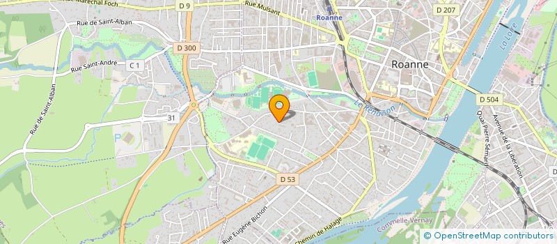 localisation de l'entreprise 982 044 331 à ROANNE