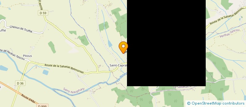 localisation de l'entreprise 982 127 185   LA SALVETAT-BELMONTET