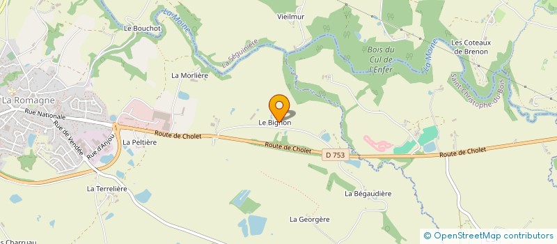 localisation de l'entreprise 982 143 810   LA ROMAGNE