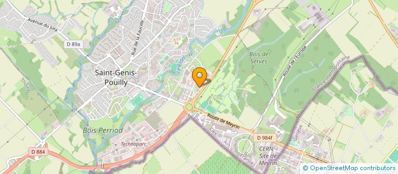 localisation de l'entreprise 982 256 109   GEX