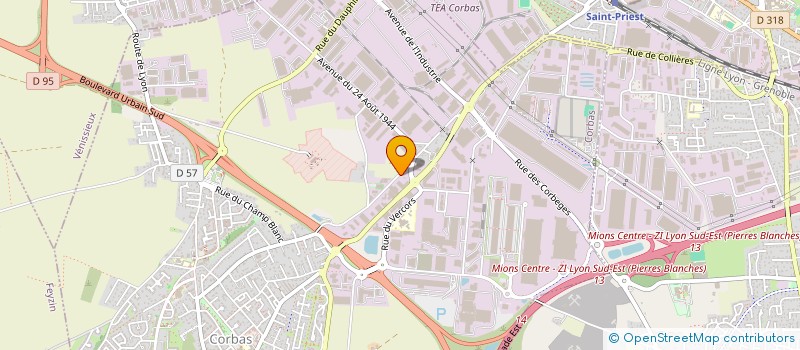 localisation de l'entreprise 982 493 728  à CORBAS