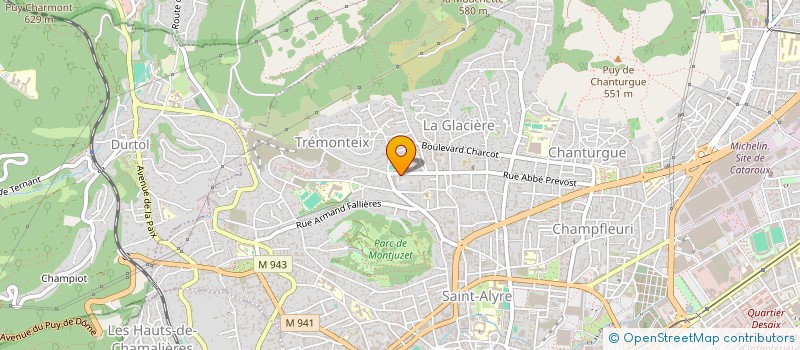 localisation de l'entreprise 982 543 522   CLERMONT-FERRAND