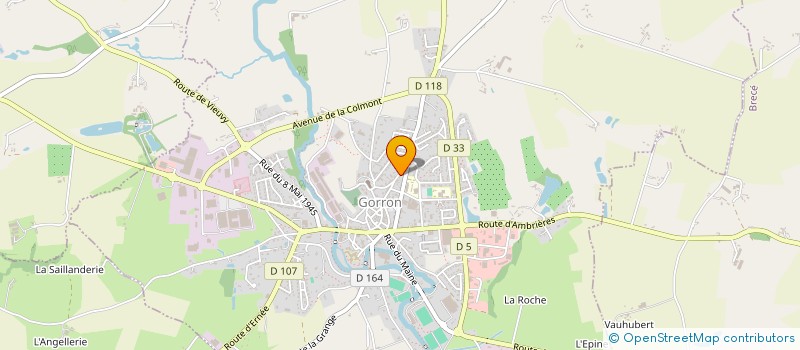 localisation de l'entreprise 982 606 626   GORRON