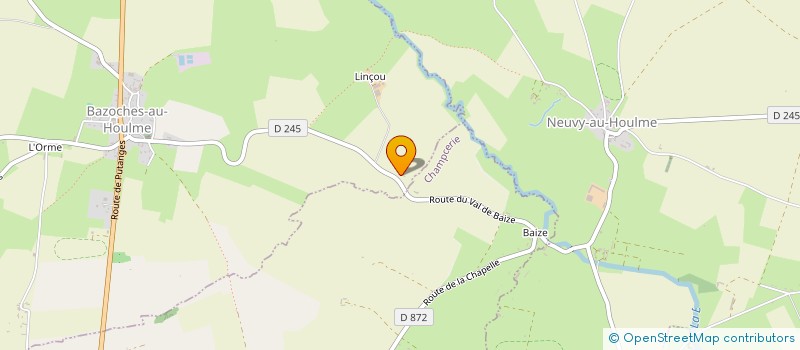 localisation de l'entreprise 982 663 494 à BAZOCHES-AU-HOULME
