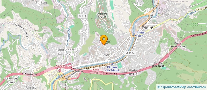 localisation de l'entreprise 982 766 685   NICE