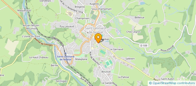 localisation de l'entreprise 982 858 870   SAINT-LEONARD-DE-NOBLAT