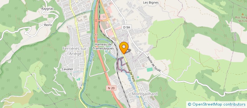 localisation de l'entreprise 983 044 785 à MONTGAILHARD