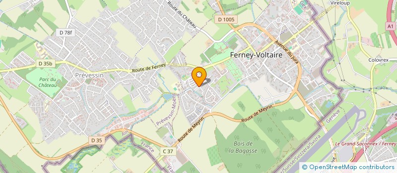 localisation de l'entreprise 983 081 639  à FERNEY-VOLTAIRE