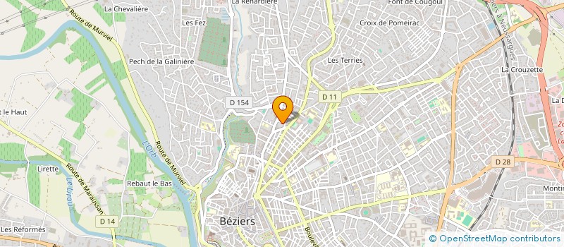 localisation de l'entreprise 983 110 750   BEZIERS