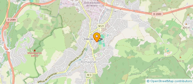 localisation de l'entreprise 983 621 954 à ROMAGNAT