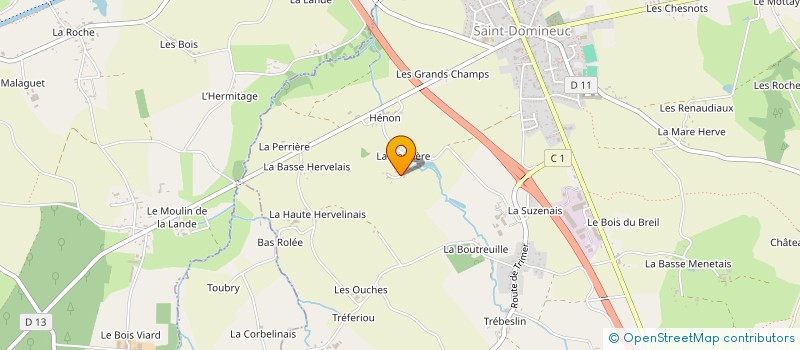 localisation de l'entreprise 983 734 716   SAINT-DOMINEUC