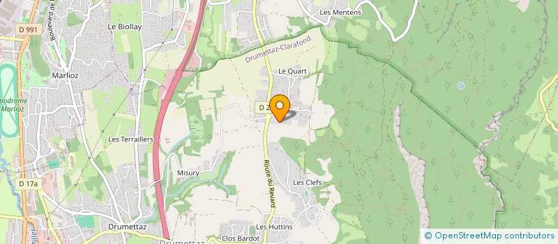 localisation de l'entreprise 983 883 919   DRUMETTAZ-CLARAFOND