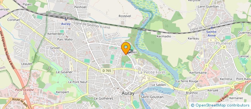 localisation de l'entreprise 983 956 517 à AURAY