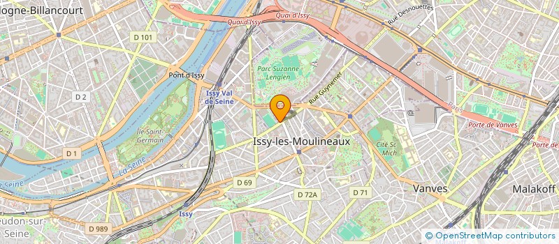 localisation de l'entreprise 984 117 549  à ISSY-LES-MOULINEAUX