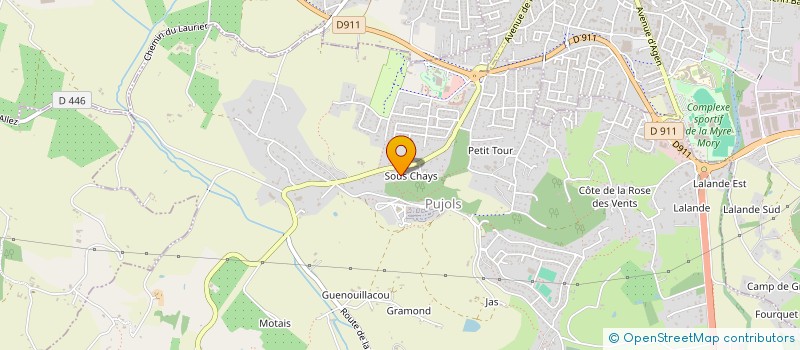 localisation de l'entreprise 984 392 464 à PUJOLS
