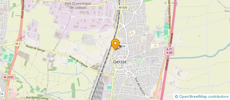 localisation de l'entreprise 984 596 361   GERZAT