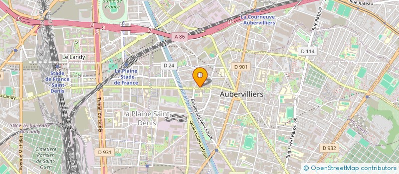 localisation de l'entreprise 984 646 646   AUBERVILLIERS