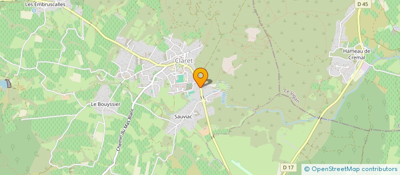 localisation de l'entreprise 984 649 673   CLARET