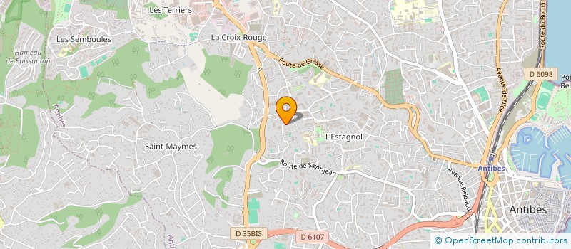 localisation de l'entreprise 984 TP  ANTIBES