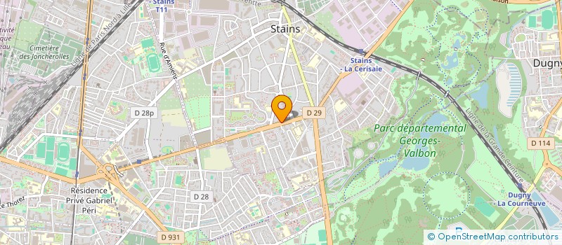 localisation de l'entreprise 985 083 211 à STAINS