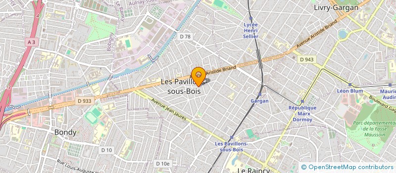 localisation de l'entreprise 985 139 302   LES PAVILLONS-SOUS-BOIS