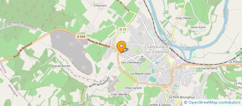 localisation de l'entreprise 985 301 514 à CHATEAUNEUF-SUR-CHARENTE