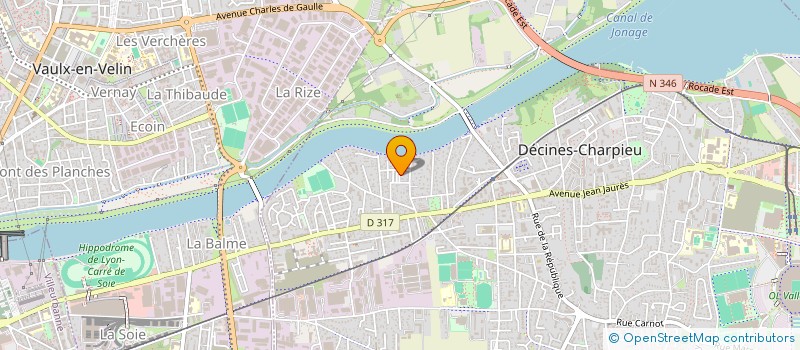 localisation de l'entreprise 985 395 979   DECINES-CHARPIEU